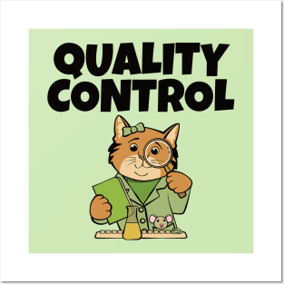 Quality Control Lab Cat and Mouse Posters and Art